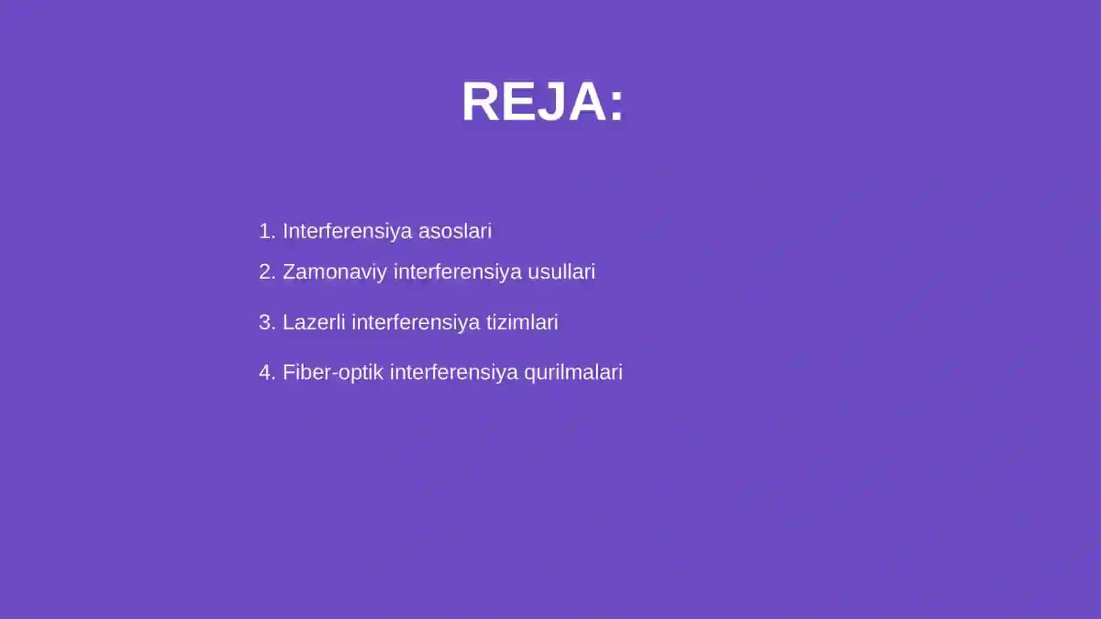 Zamonaviy inteferension qurilmalar 2
