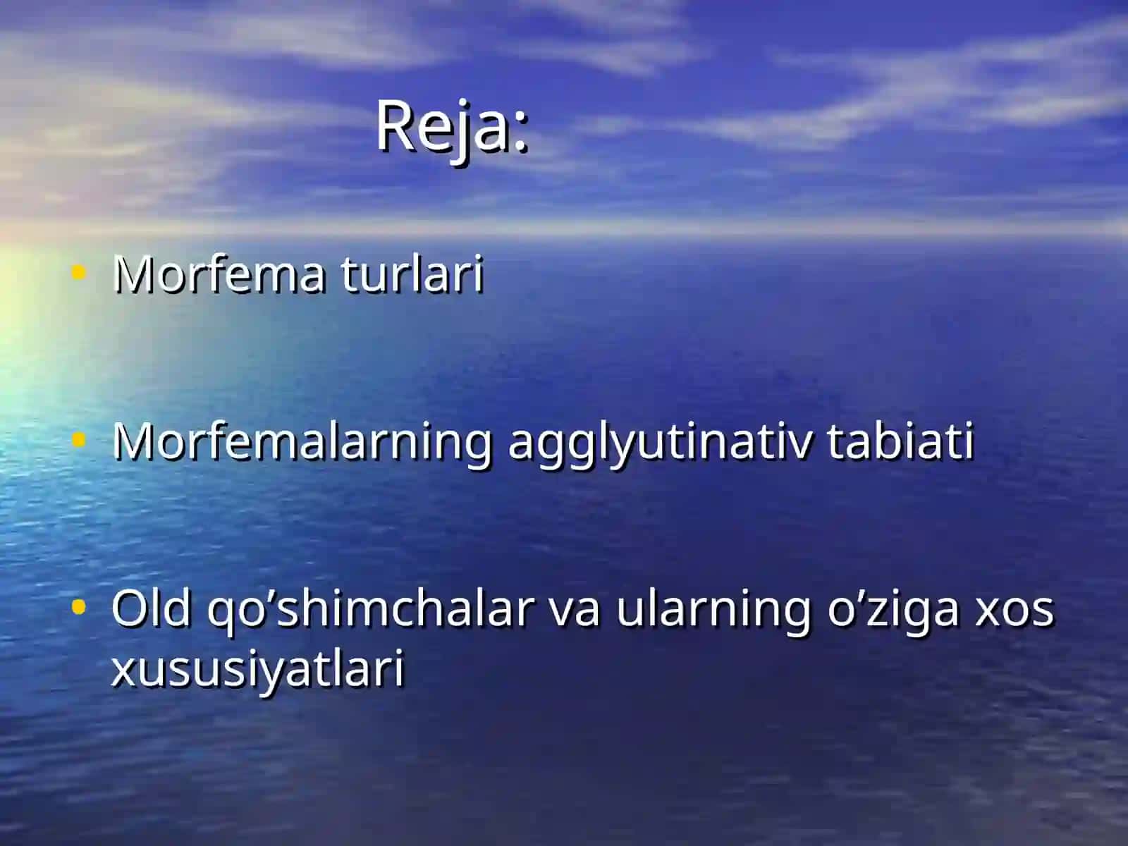So’zlarning morfem tarkibi 2