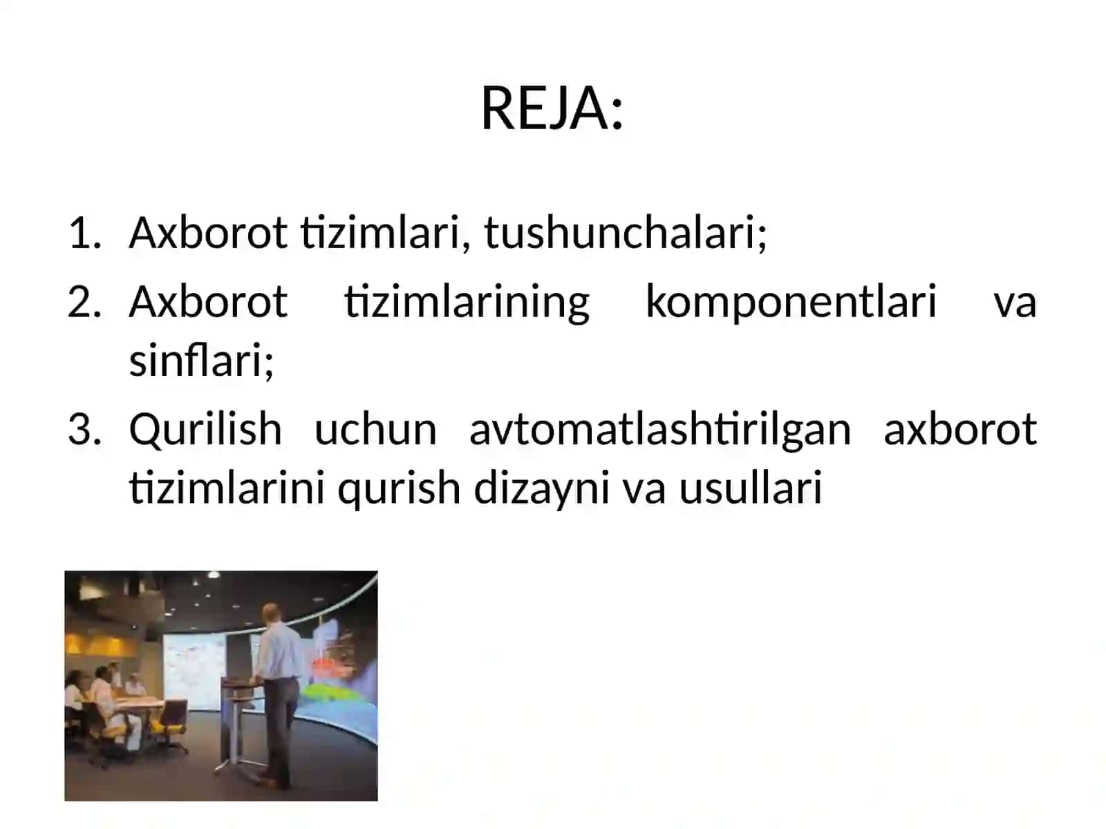 Axborot tizimlari 2