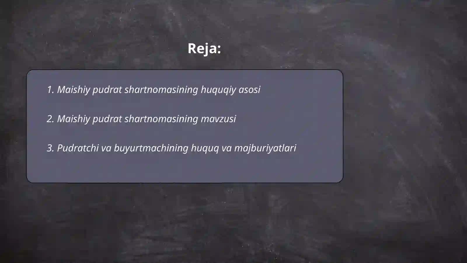 Maishiy pudrat shartnomasi 2