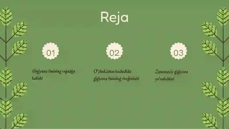 Gigiyena fanining rivojlanish tarixi.oʻzbekiston Respublikasida gigiyena fanining rivojlanishi va shakllanishi 2