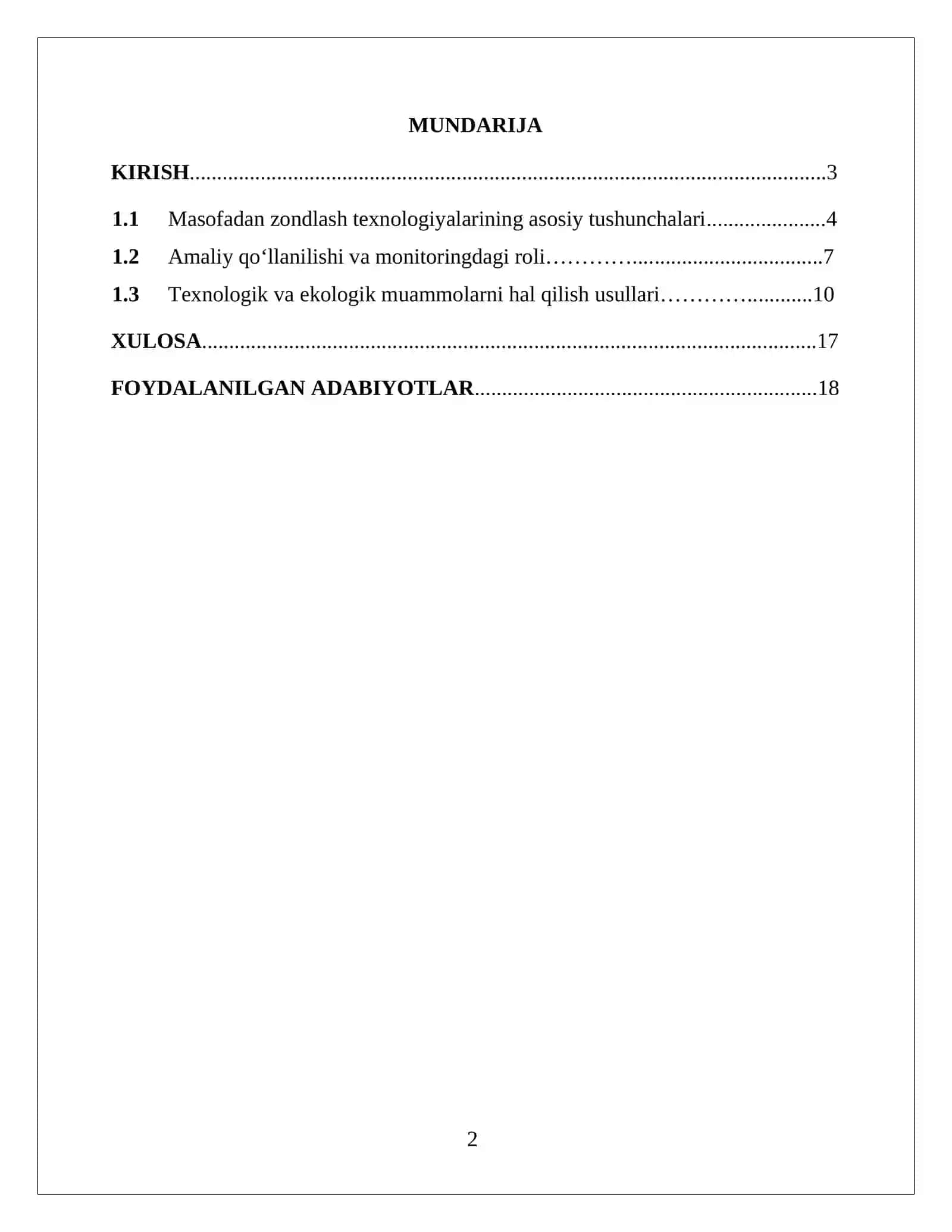 O‘rmon kesilishini aniqlashda masofadan zond-lash roli 2