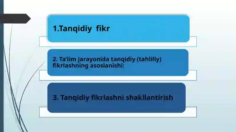 Tanqidiy Fikrlashni Shakllantirish Texnologiyasi 2