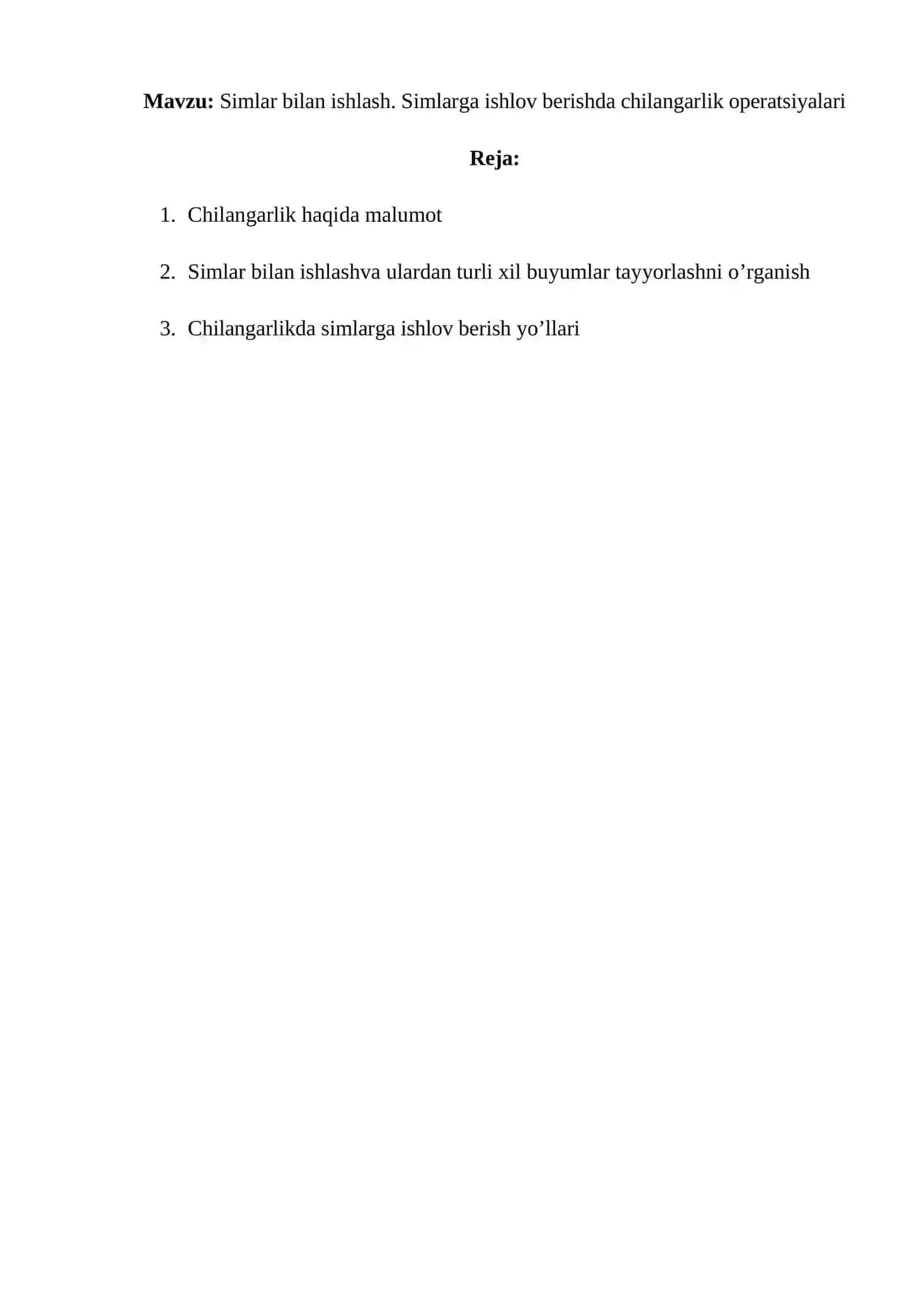Chilangarlik operatsiyalari 2