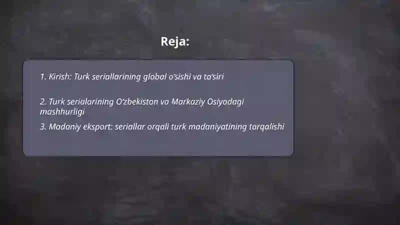 Türk Dizilerinin Kültürel ve Ekonomik etkisi (sunum) 2