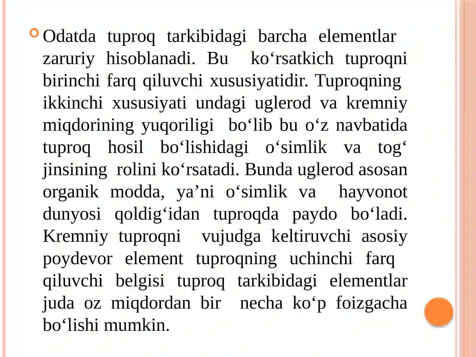Tuproqdagi alyuminiy, kremniy kislotalari va birikmalari. Tuproq IV elementlari 2