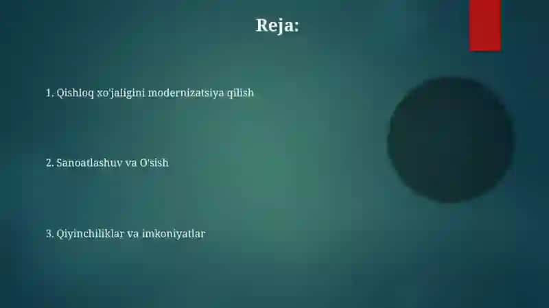 Mustaqillik yillarida qishloq xo'jaligi va sanoat sohasidagi o'zgarishlar 2