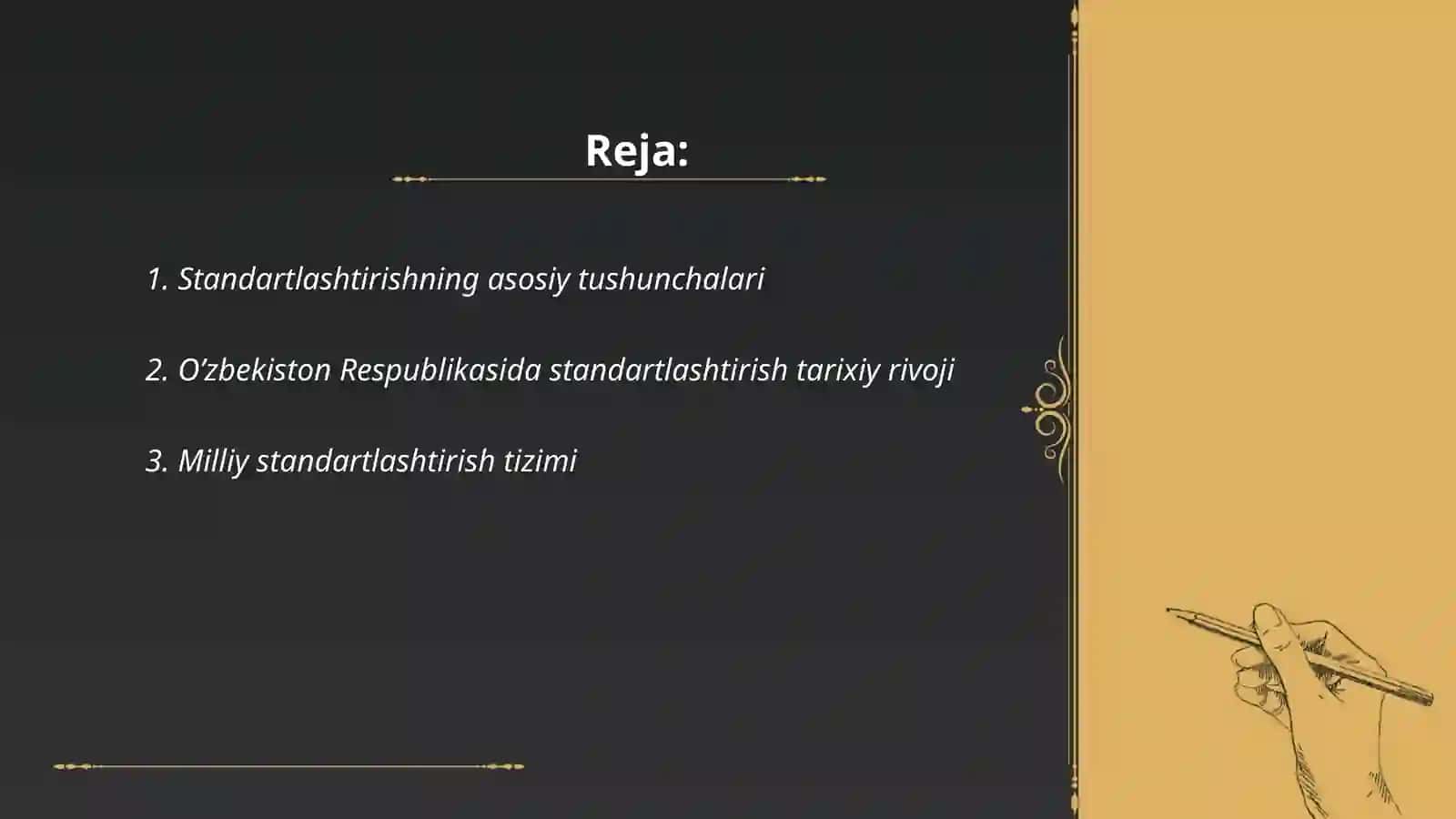 Standartlashtirishning asosiy tushunchalari 2