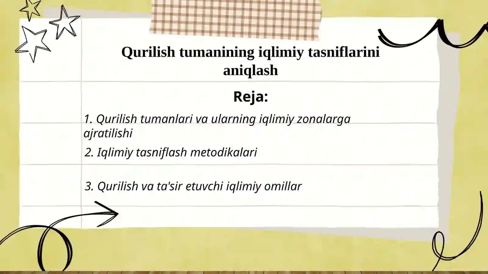 Qurilish sohasida me'yoriy hujatlar fanidan mustaqil ish 2
