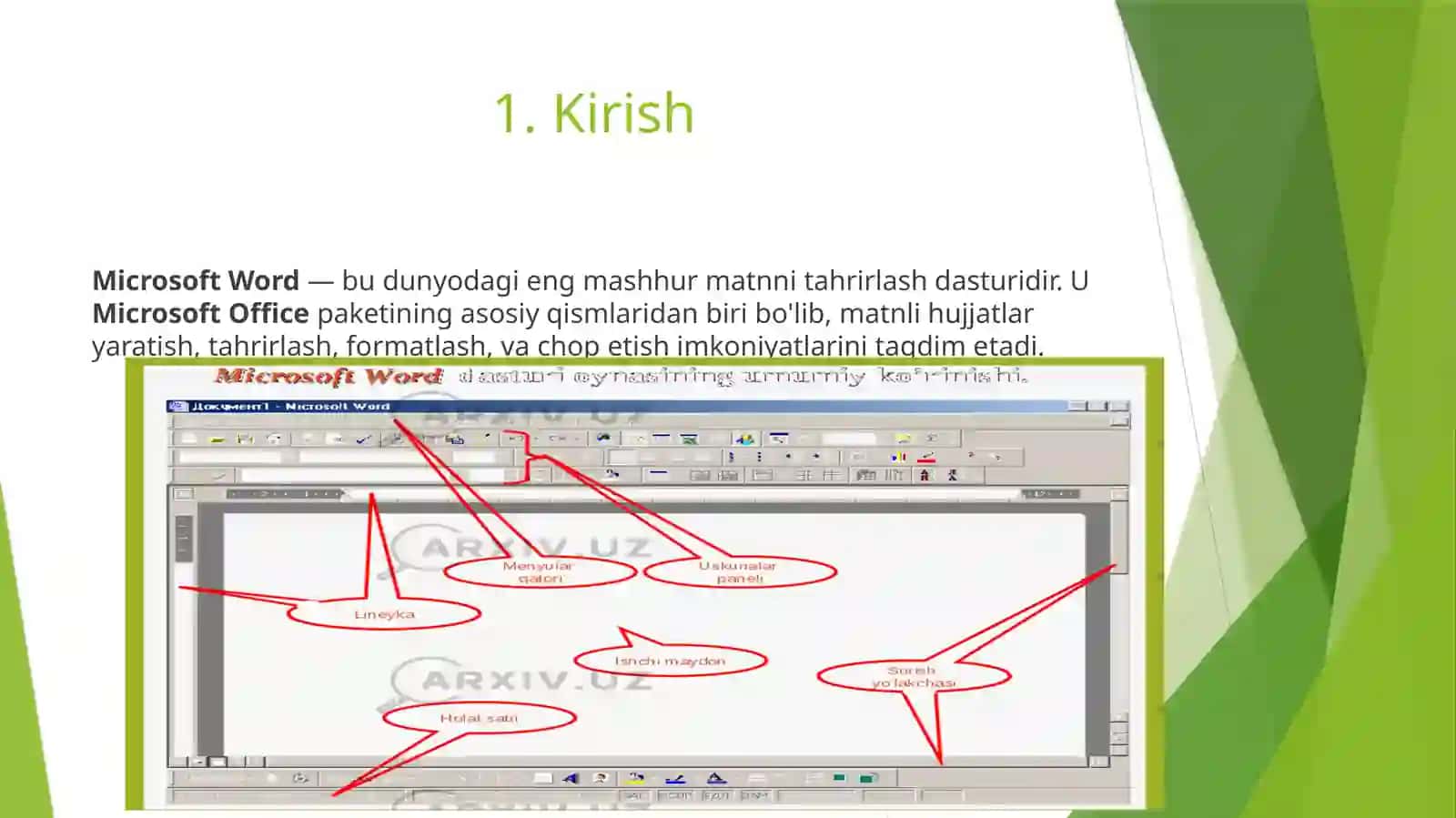 Microsoft Worddasturiningimkoniyatlari 2