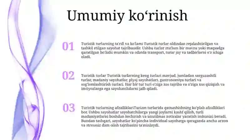 Turistik turlar 2
