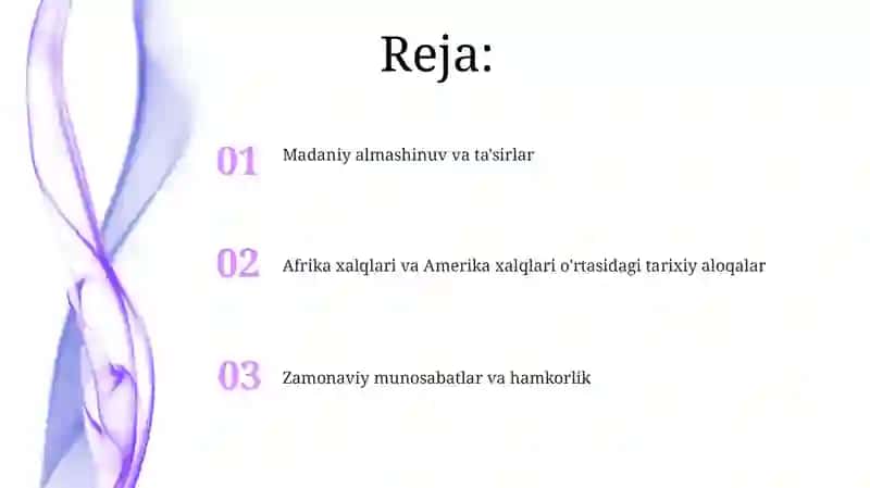 Afrika xalqlari va Amerika xalqlari 2
