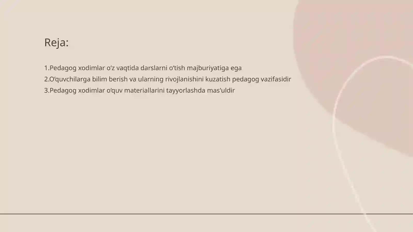 O‘zbekiston Respublikasi Ta'lim to‘g‘risidagi Qonuni Pedagog Xodimlarning Majburiyatlari 2
