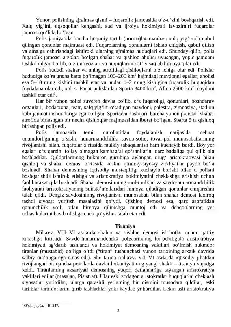 Yunon polislarining vujudga kelishi 2