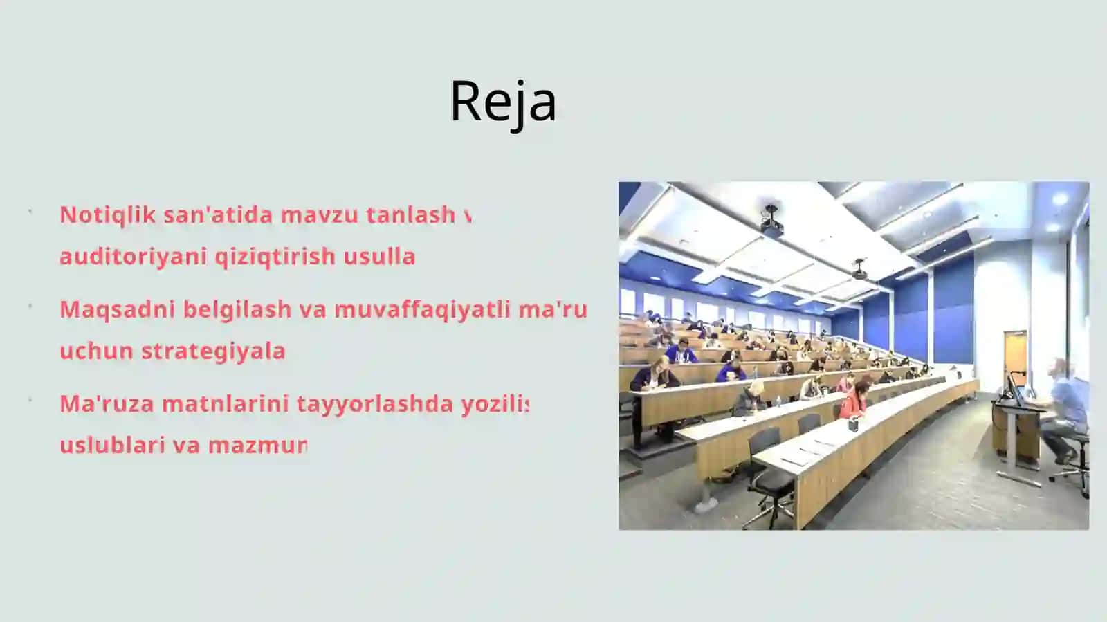 Notiqlik san'atida mavzu tanlash, maqsadni belgilash, ma'ruza matnlarini tayyorlash 2