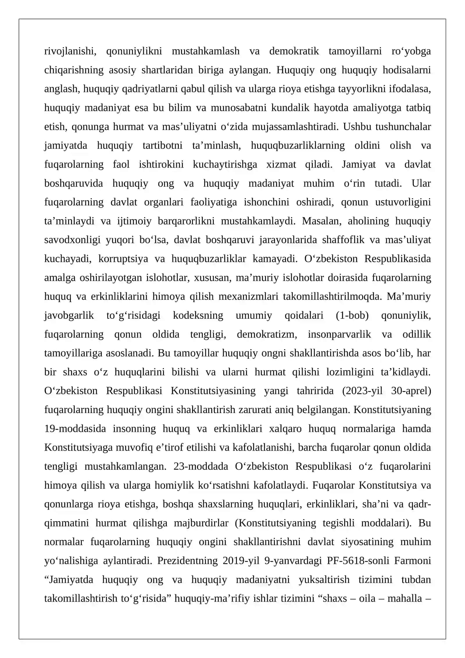 Huquqiy ong va huquqiy madaniyat 2