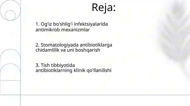 Antibiotiklar stomatalogiyada qollanilishi 2