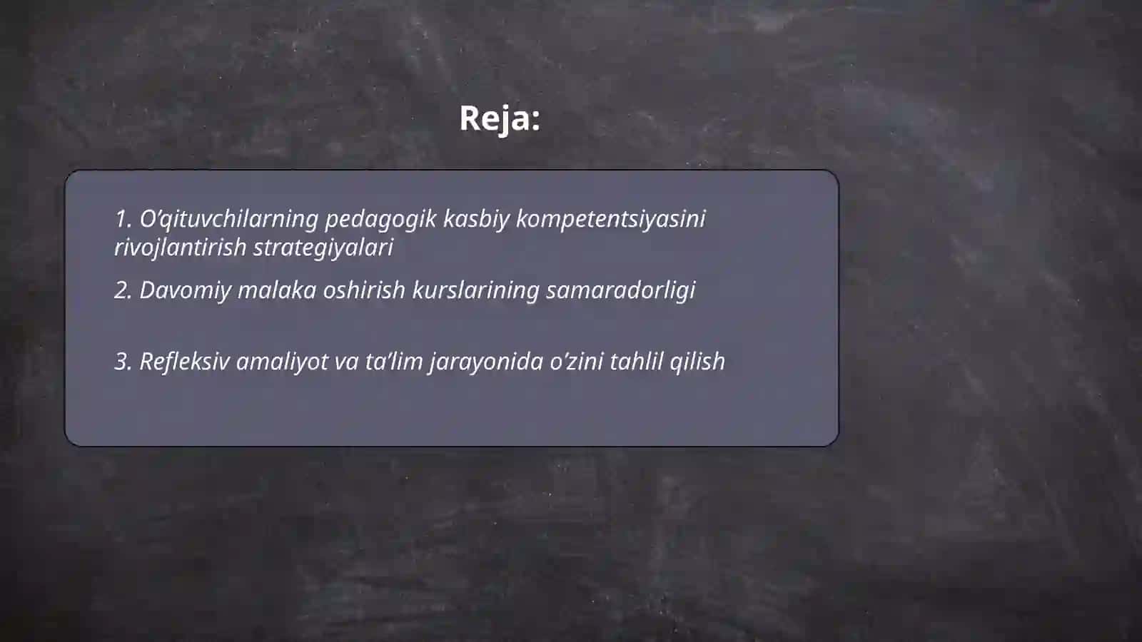 O’qituvchilarning pedagogik kasbiy sifatlarini oshirish 2