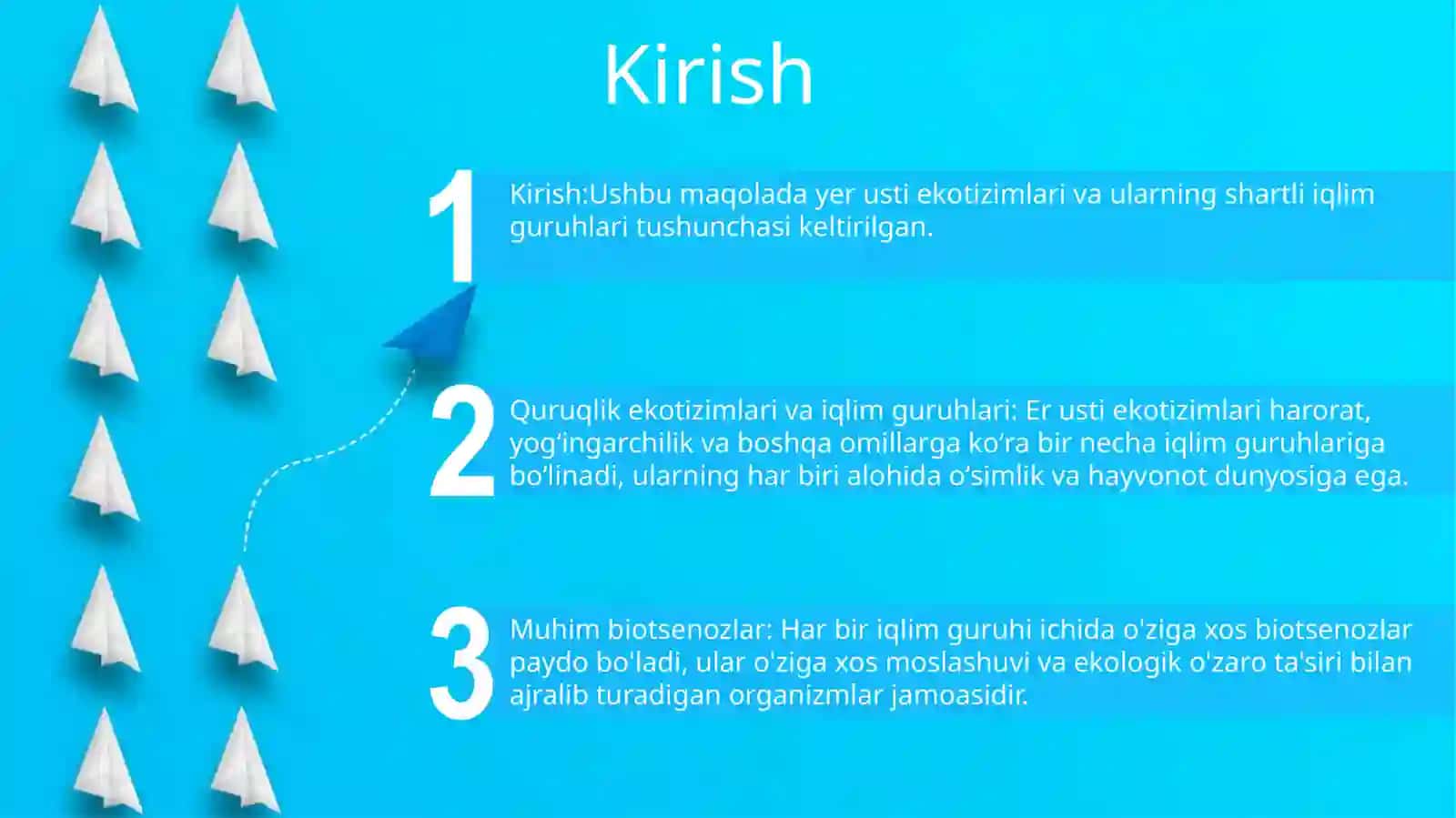 Yer Sharida Quruqlik Ekosistemalarni Shartli Iqlimiy Guruhlari Va Ularni Muhim Biotsenozlari 2