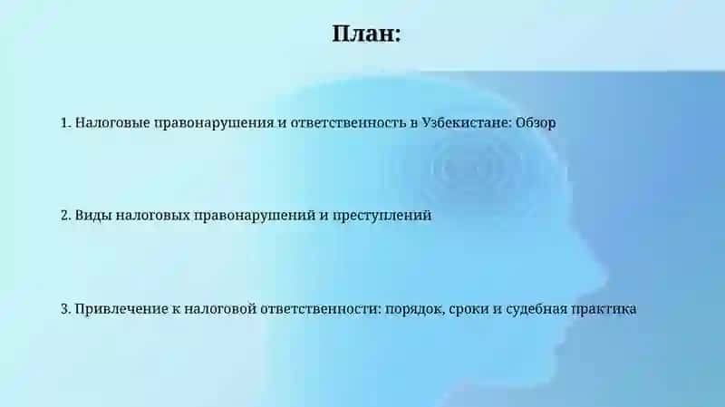 Налоговые правонарушения и ответственность за их совершение Узбекистан 🇺🇿 2