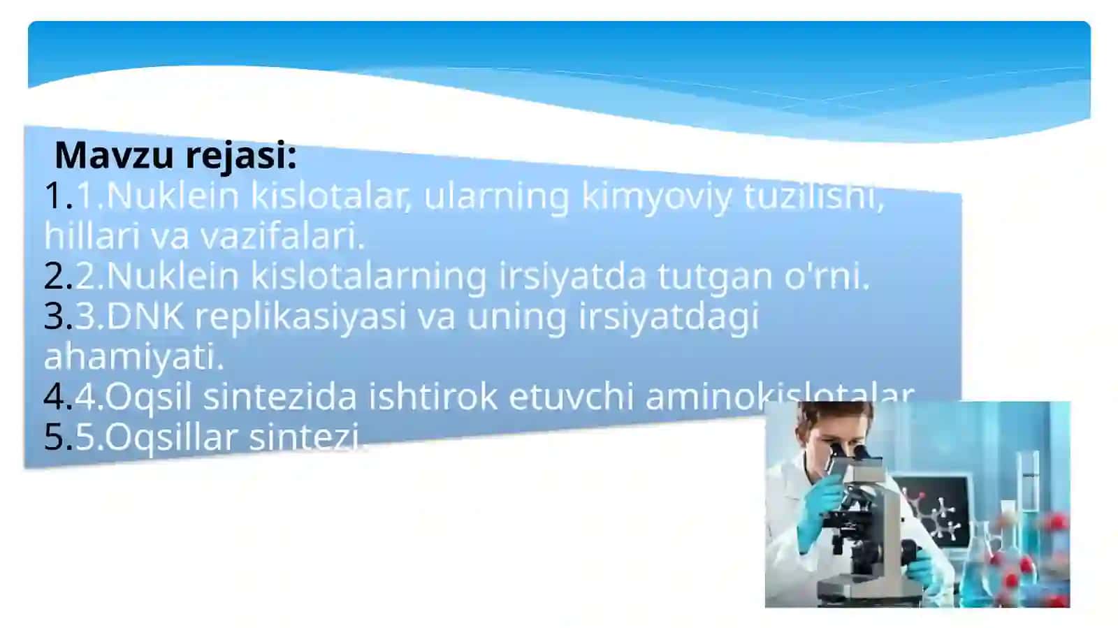 Irsiyatning molekulyar asoslari 2