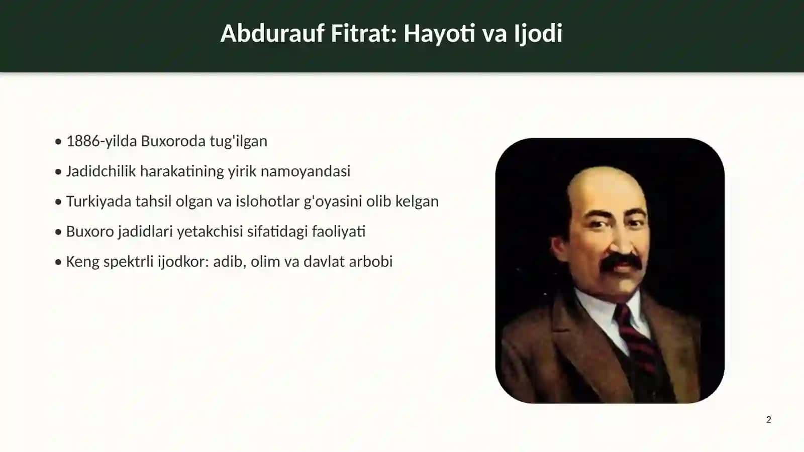 Abdurauf fitratning munozara asari 2