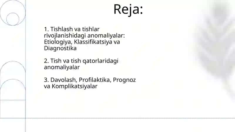 Prikus va tishlarning rivojlanishida uchraydigan anomaliyalar 2