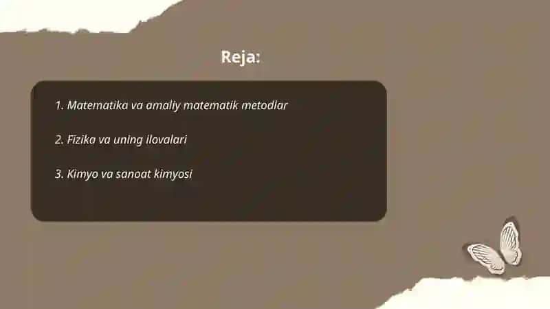Matematika va amaliy matematik metodlar 2
