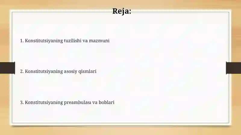 Konstitutsiyaning tuzilishi 2