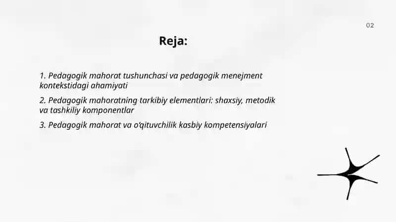 Pedagogik menejmentda pedagogik mahoratning mazmuni va uning ahamiyati 2