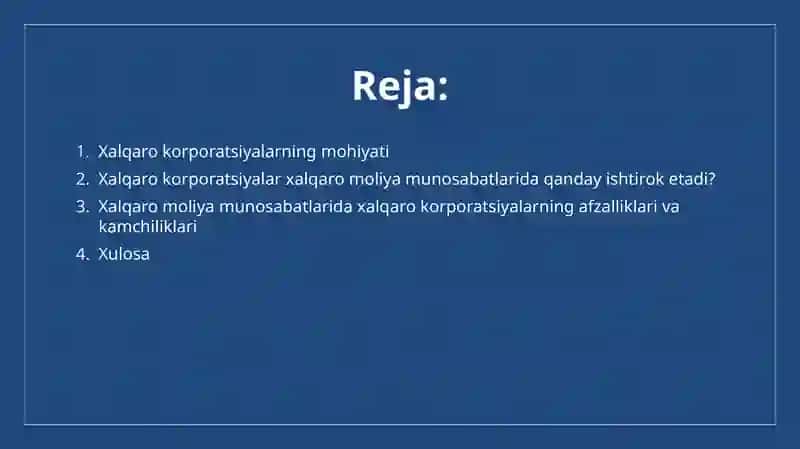 Xalqarokorporatsiyalarning Mohiyati 2