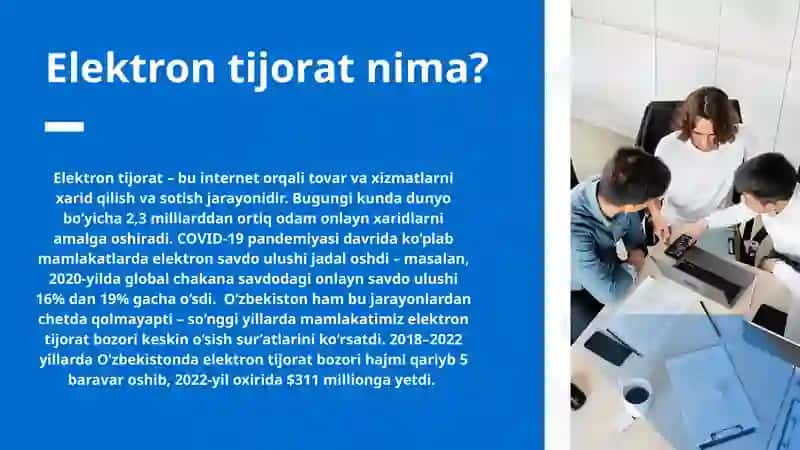 O’zbekistonda elektron tijoratni shakillanishi 2