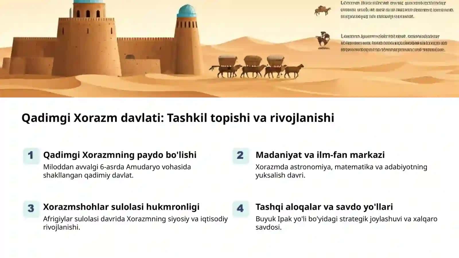 Qadimgi Xorazm davlati: Tashkil topishi va rivojlanishi 2