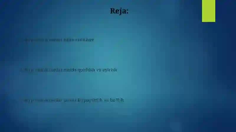 Ko'p xonali sonlar ustida ishlash 2