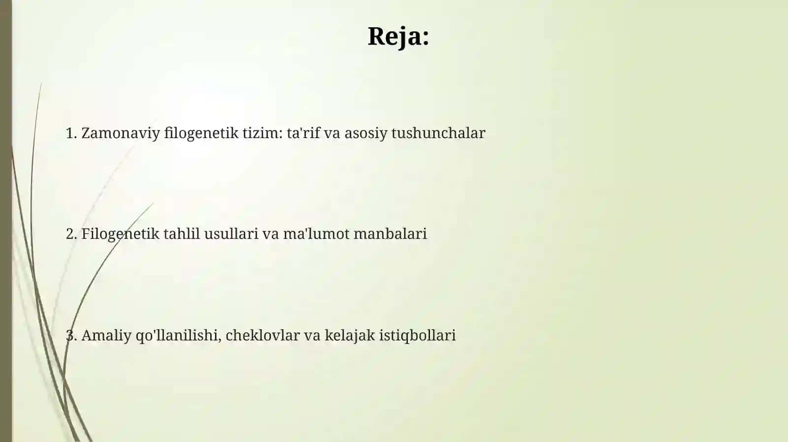 Zamonaviy Filoginetik sistema 2