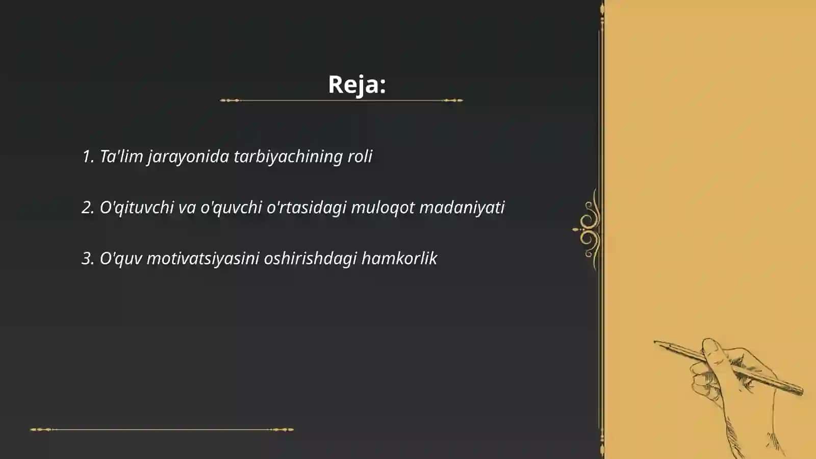 Tarbiyachi, oʻqituvchi va oʻquvchining oʻzaro hamkorligi 2