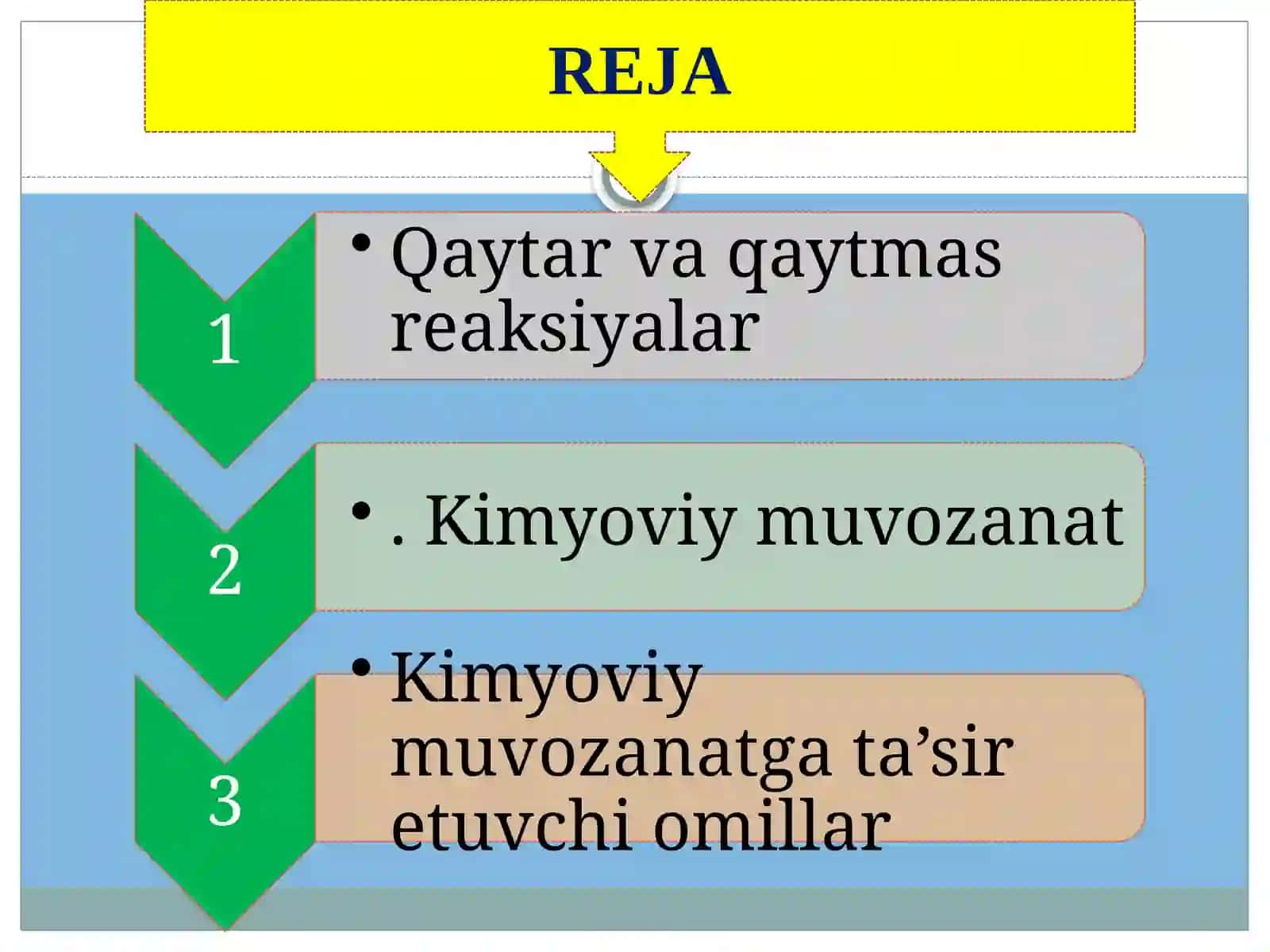 Kimyoviy muvozanat 2