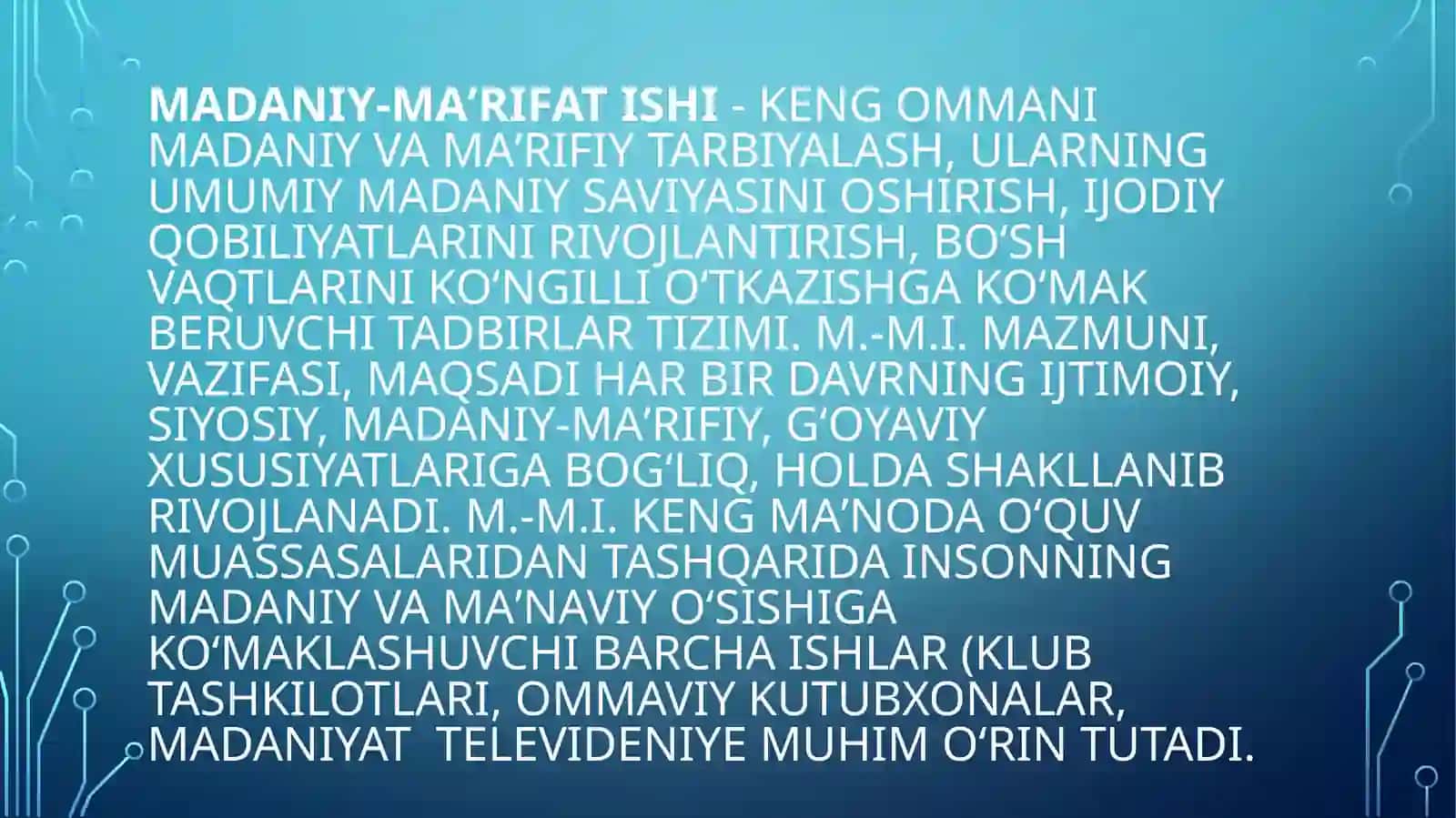 AHOLIGA MADANIY-MA’RIFIY XIZMAT KO’RSATISH 2