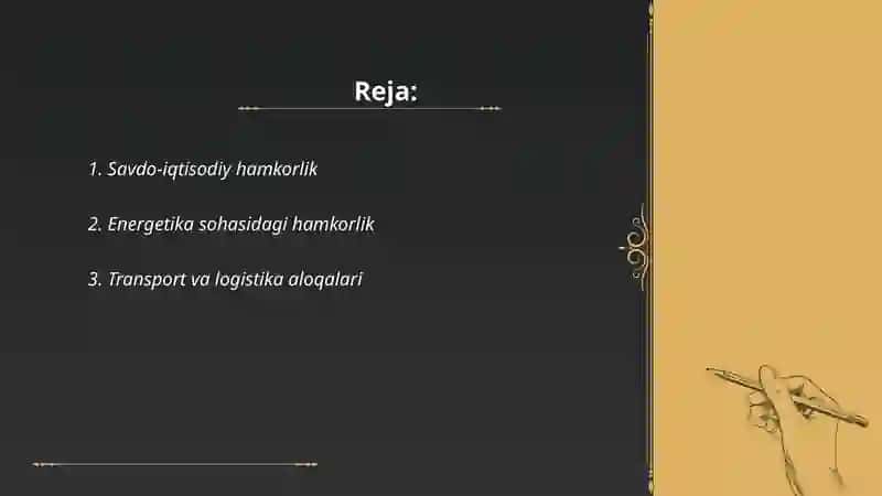 O'zbekiston va Tojikiston hamkorligi 2