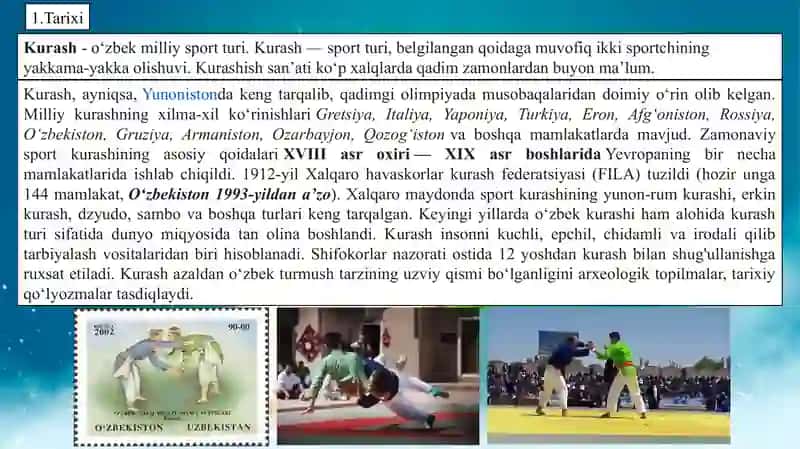 Kurash uchun maydonchalar 2