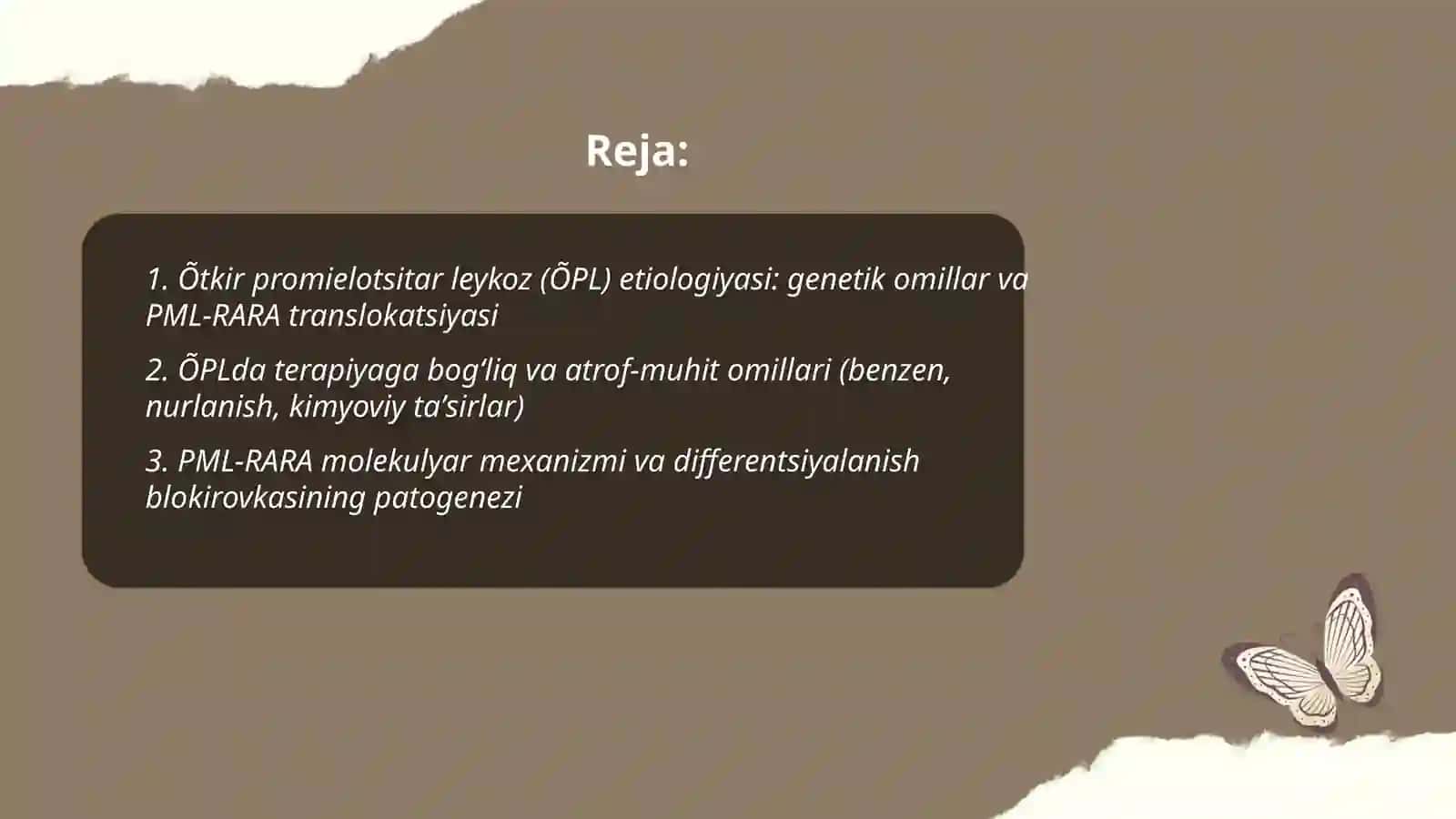Õtkir promielotsitar leykoz etiologiyasi, patogenezi, klinika, diagnostika va davolash prinsiplari 2