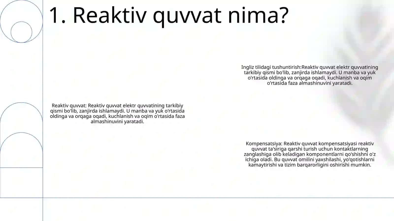 Reaktiv Quvvat Tushunchasi 2