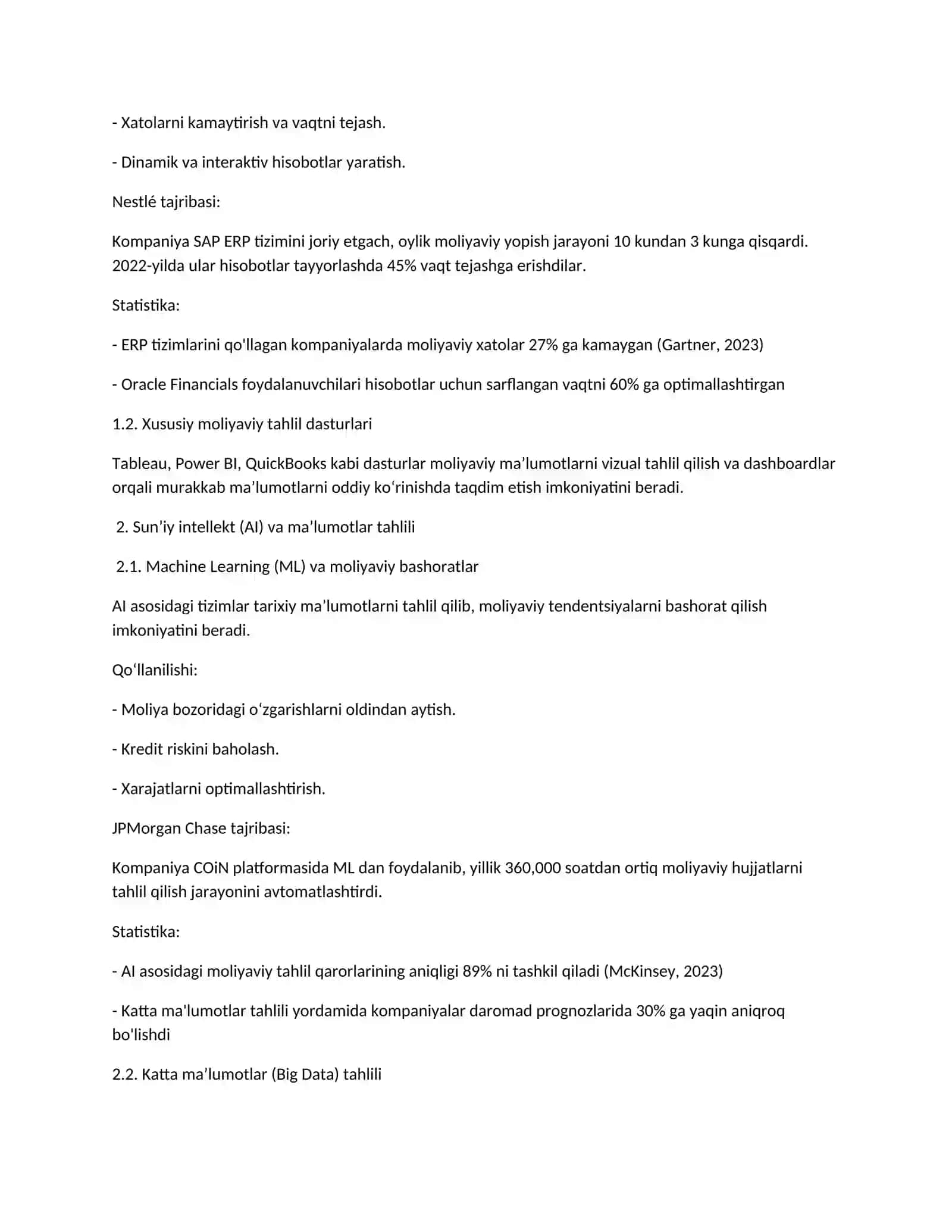 Moliyaviy hisobotlarni yuritishda axborot texnologiyalardan foydalanish istiqbollari 2