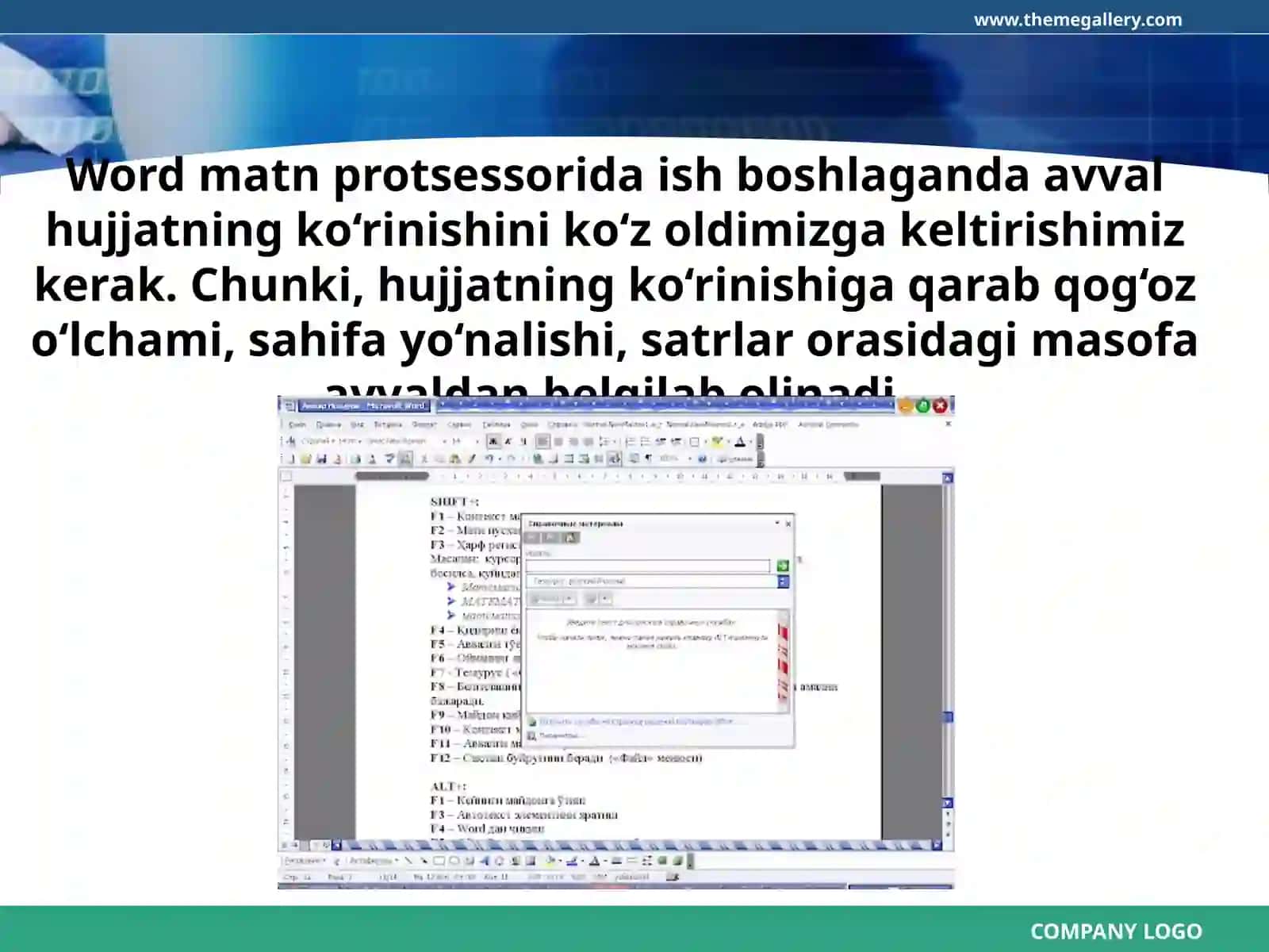 6-sinf Informatika Hujjatlarning asosiy parametrlari 2