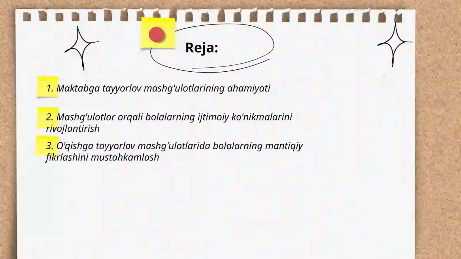 Bolalarni maktabga tayyorlashda mashg'ulotning o'rni 2