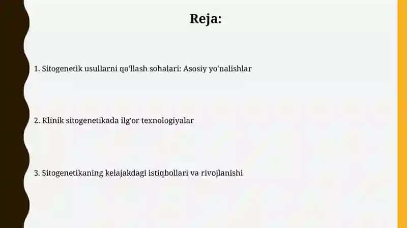 Sitogenetik usullarni qo'llash sohalari 2