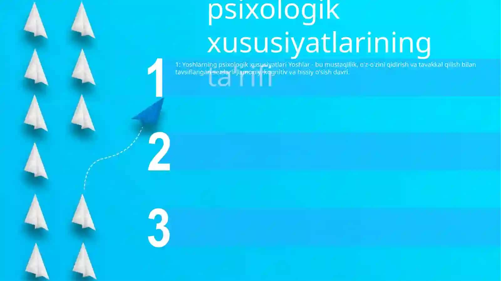Yoshlik Davrining Psixologik Xususiyatlari Mavzusi Bo'Yicha "Konseptual Jadval" Tayyorlash Va To'Ldirish 2