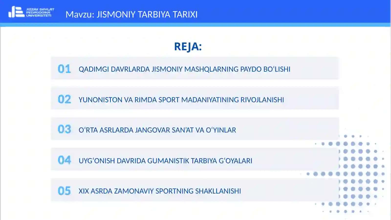 JISMONIY TARBIYA TARIXI 2