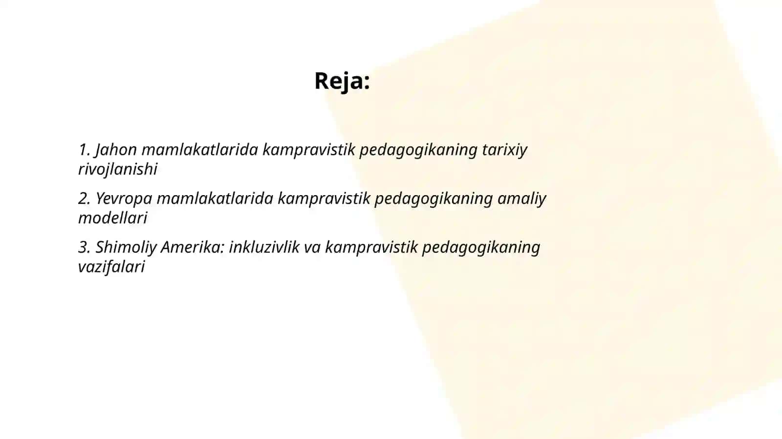 Jahon mamlakatlarida kampravistik pedagogikaning faoliyati va vazifalari 2