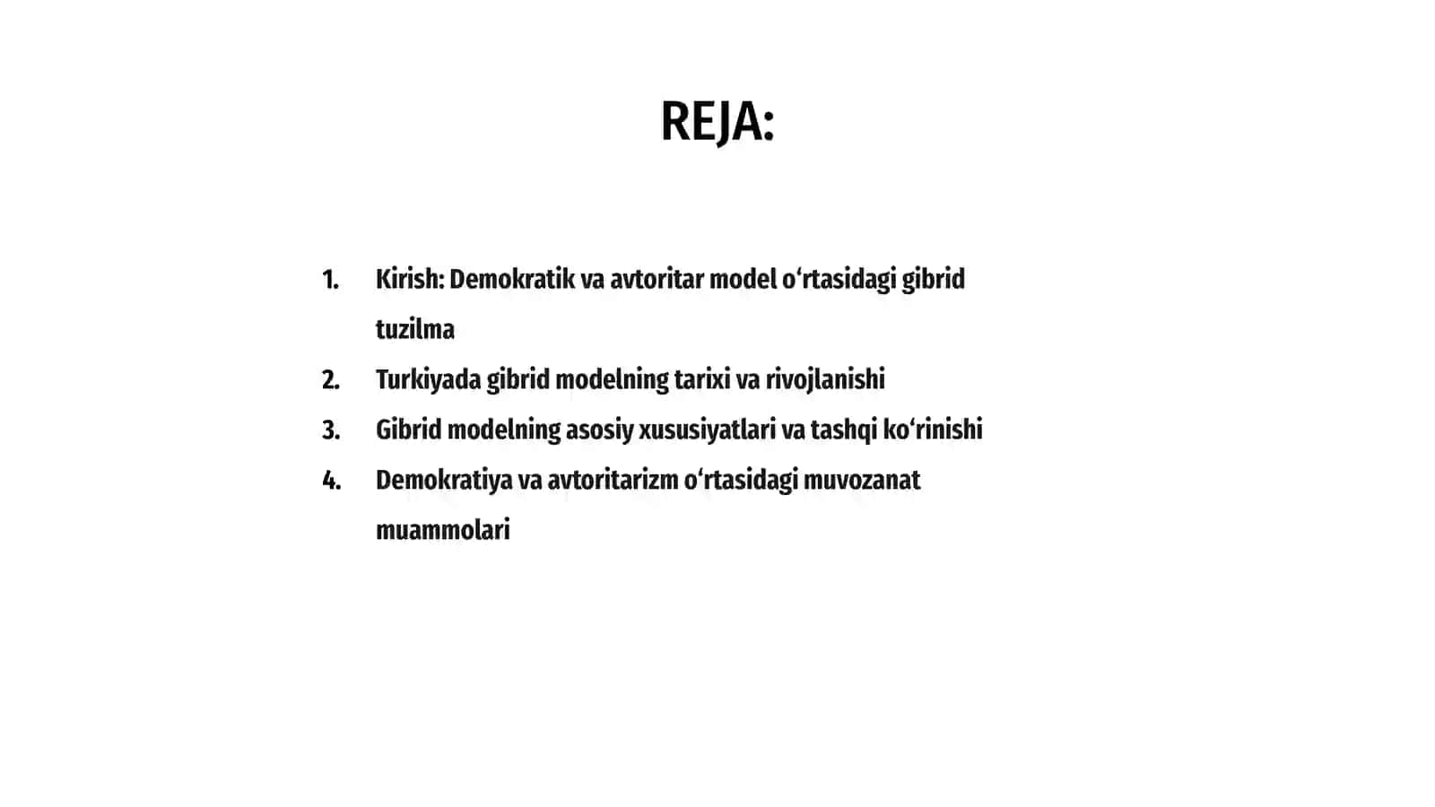 Gibrid model yechimlar va muammolar Turkiya misolida 2